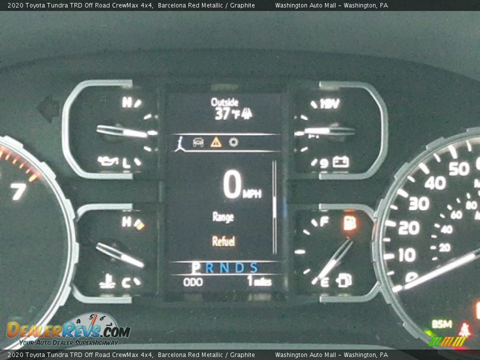 2020 Toyota Tundra TRD Off Road CrewMax 4x4 Barcelona Red Metallic / Graphite Photo #23