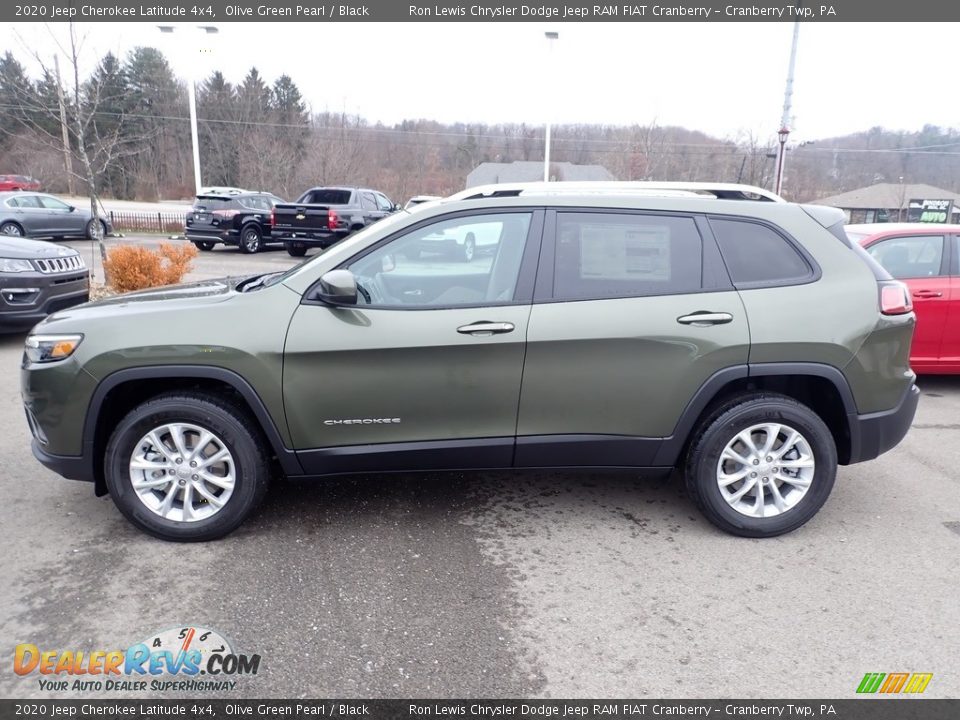 2020 Jeep Cherokee Latitude 4x4 Olive Green Pearl / Black Photo #2