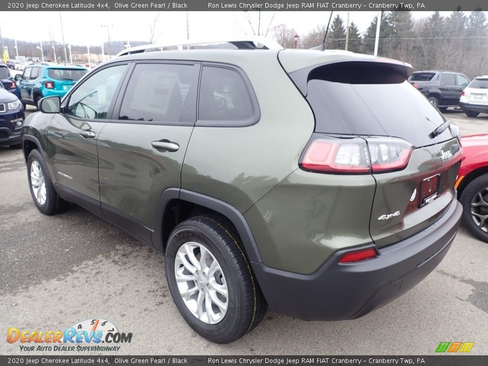 2020 Jeep Cherokee Latitude 4x4 Olive Green Pearl / Black Photo #3