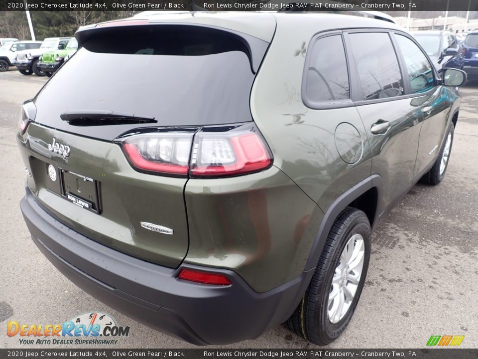 2020 Jeep Cherokee Latitude 4x4 Olive Green Pearl / Black Photo #5