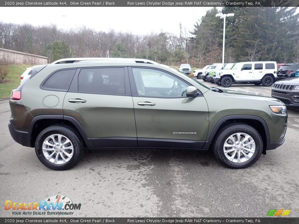 2020 Jeep Cherokee Latitude 4x4 Olive Green Pearl / Black Photo #6