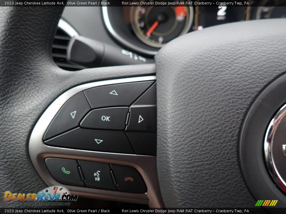 2020 Jeep Cherokee Latitude 4x4 Olive Green Pearl / Black Photo #19