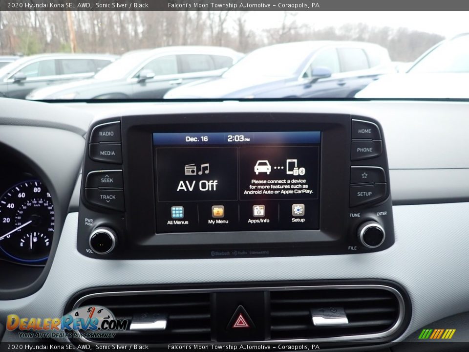 2020 Hyundai Kona SEL AWD Sonic Silver / Black Photo #13