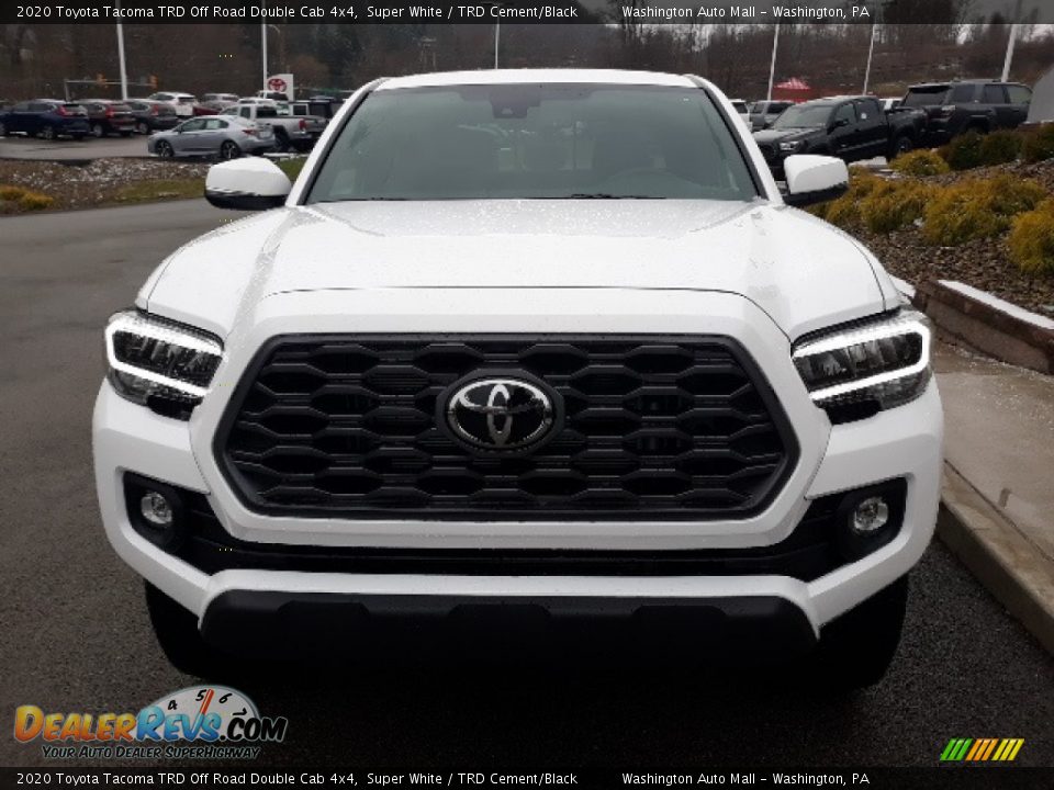 2020 Toyota Tacoma TRD Off Road Double Cab 4x4 Super White / TRD Cement/Black Photo #15