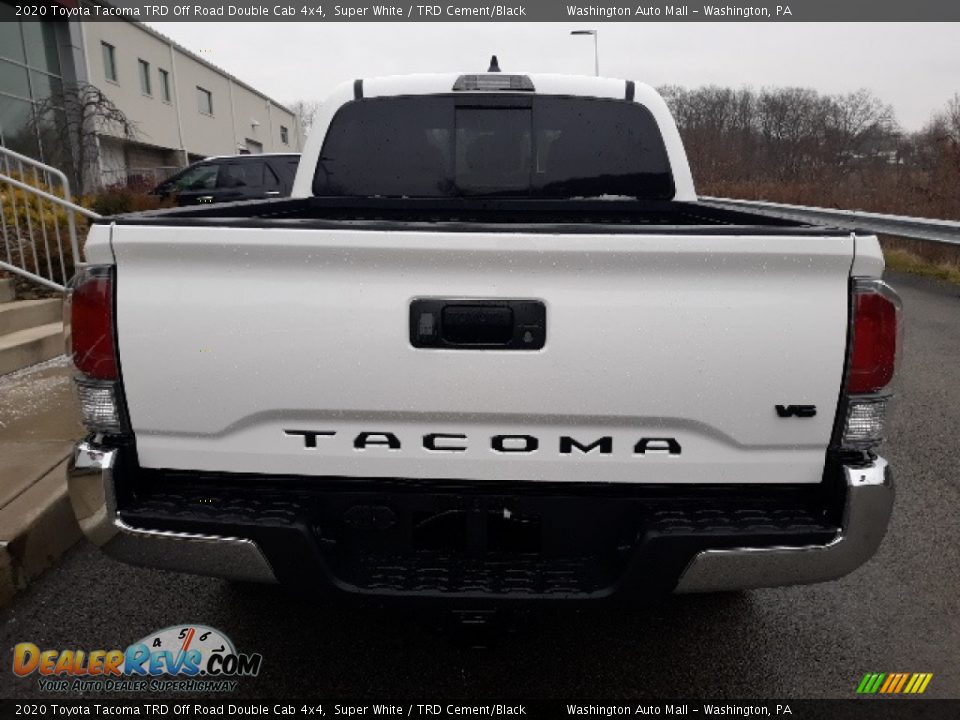 2020 Toyota Tacoma TRD Off Road Double Cab 4x4 Super White / TRD Cement/Black Photo #17
