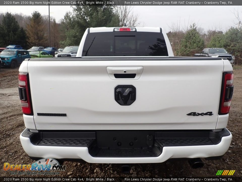 2020 Ram 1500 Big Horn Night Edition Crew Cab 4x4 Bright White / Black Photo #4