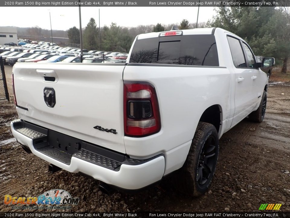 2020 Ram 1500 Big Horn Night Edition Crew Cab 4x4 Bright White / Black Photo #5