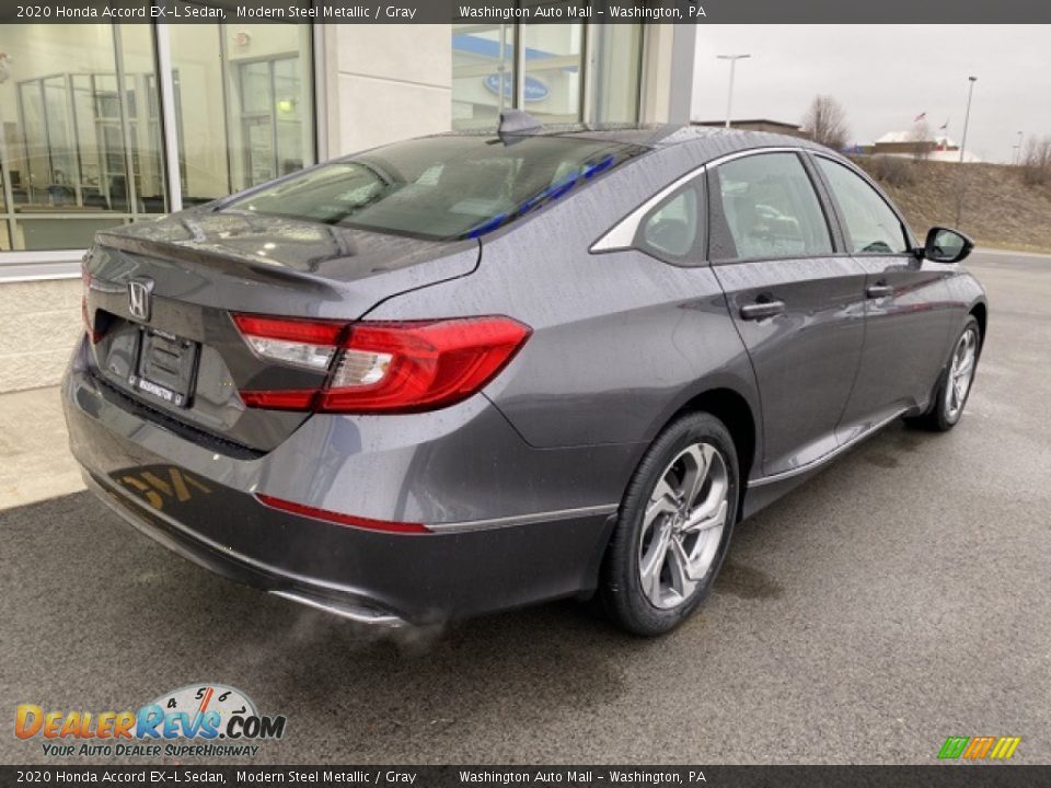 2020 Honda Accord EX-L Sedan Modern Steel Metallic / Gray Photo #7