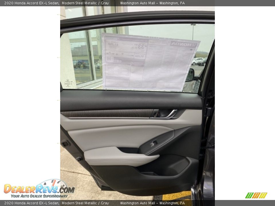 2020 Honda Accord EX-L Sedan Modern Steel Metallic / Gray Photo #16
