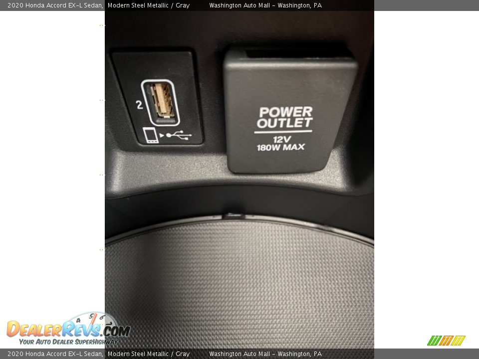 2020 Honda Accord EX-L Sedan Modern Steel Metallic / Gray Photo #34
