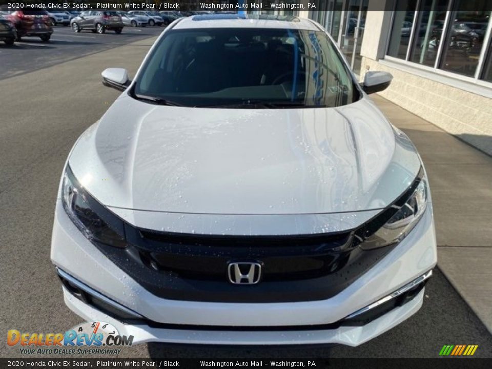 2020 Honda Civic EX Sedan Platinum White Pearl / Black Photo #3