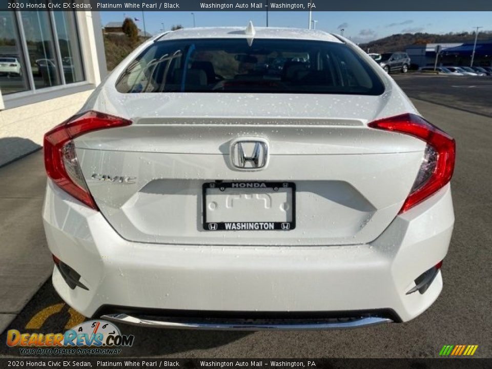 2020 Honda Civic EX Sedan Platinum White Pearl / Black Photo #6