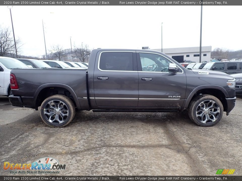 2020 Ram 1500 Limited Crew Cab 4x4 Granite Crystal Metallic / Black Photo #6