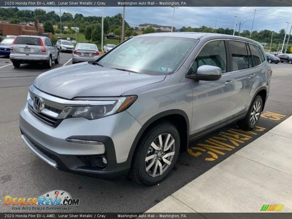 2020 Honda Pilot EX-L AWD Lunar Silver Metallic / Gray Photo #4