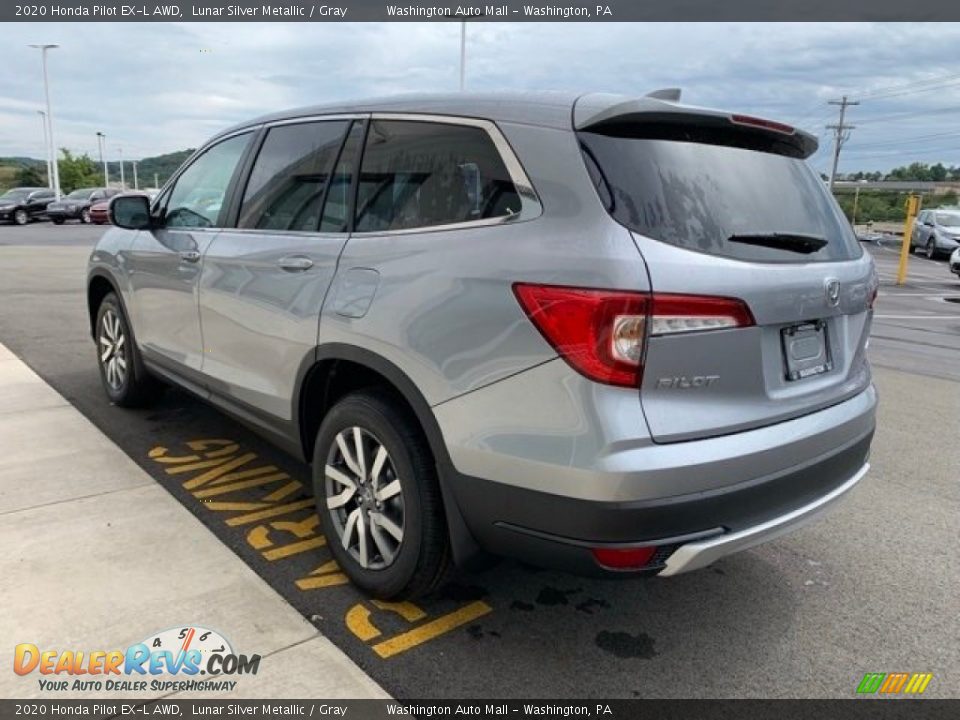 2020 Honda Pilot EX-L AWD Lunar Silver Metallic / Gray Photo #5