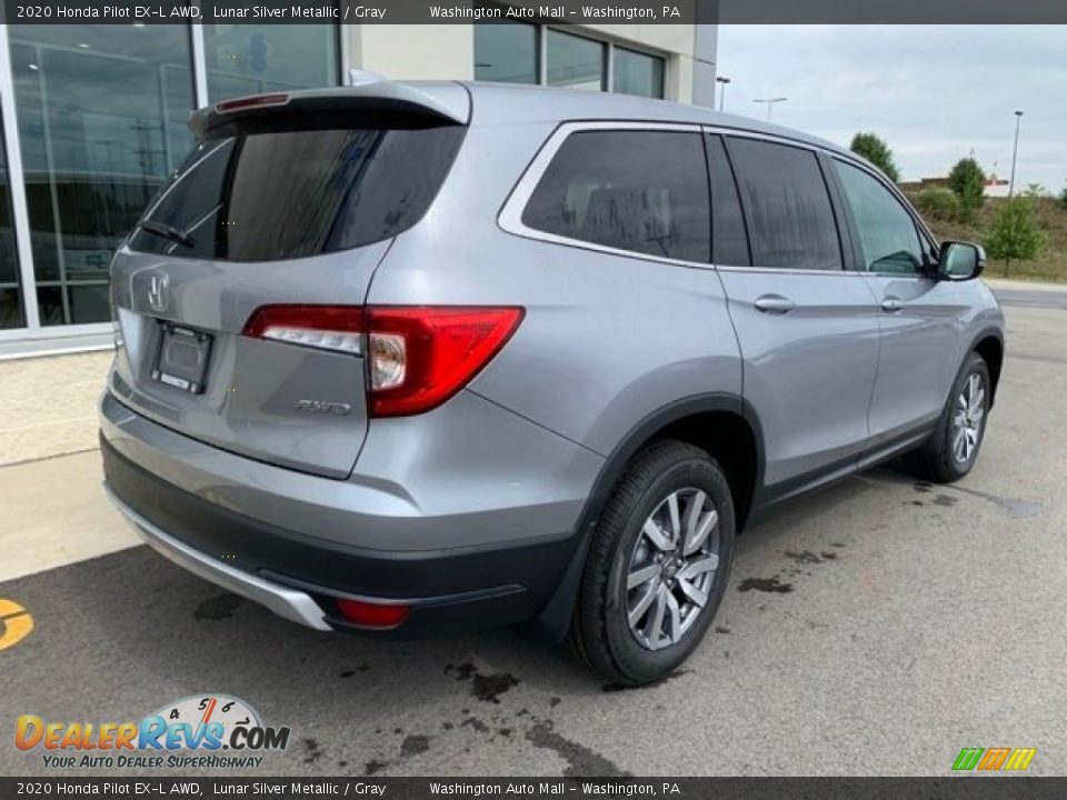 2020 Honda Pilot EX-L AWD Lunar Silver Metallic / Gray Photo #7