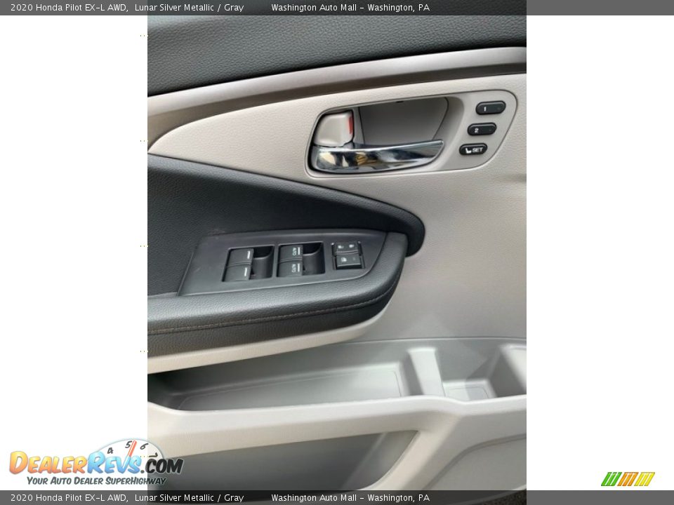 2020 Honda Pilot EX-L AWD Lunar Silver Metallic / Gray Photo #11