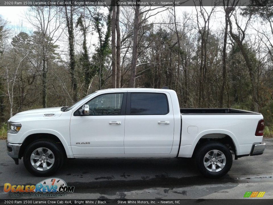 Bright White 2020 Ram 1500 Laramie Crew Cab 4x4 Photo #1