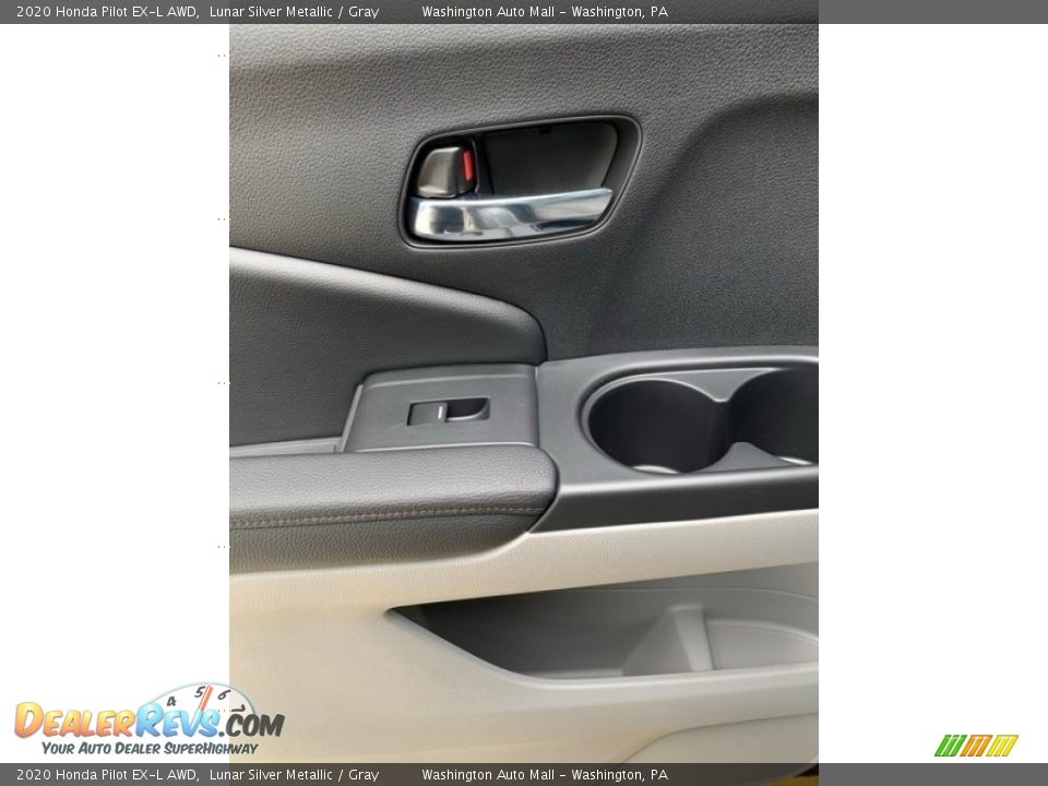 2020 Honda Pilot EX-L AWD Lunar Silver Metallic / Gray Photo #17