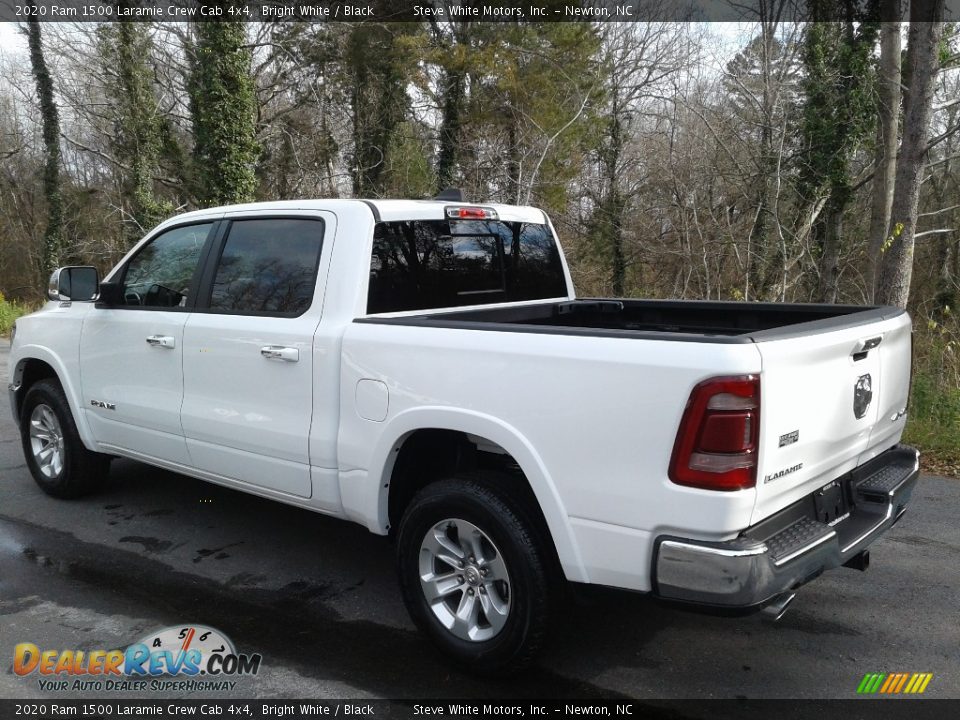 2020 Ram 1500 Laramie Crew Cab 4x4 Bright White / Black Photo #4
