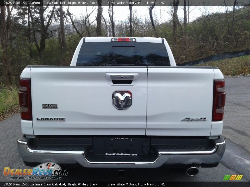 2020 Ram 1500 Laramie Crew Cab 4x4 Bright White / Black Photo #5