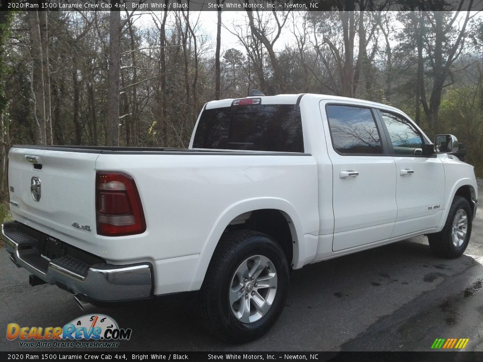 2020 Ram 1500 Laramie Crew Cab 4x4 Bright White / Black Photo #6