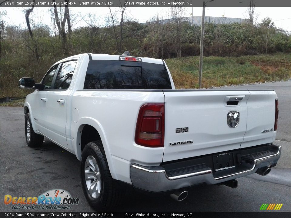 2020 Ram 1500 Laramie Crew Cab 4x4 Bright White / Black Photo #8