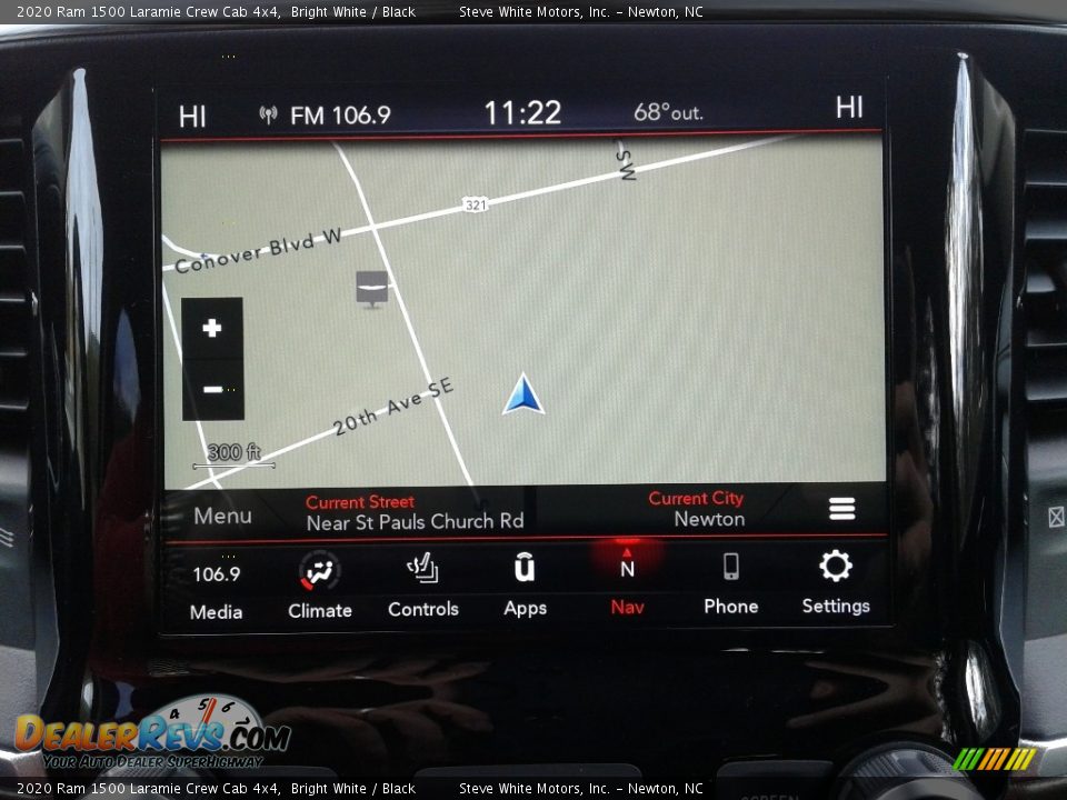 Navigation of 2020 Ram 1500 Laramie Crew Cab 4x4 Photo #11