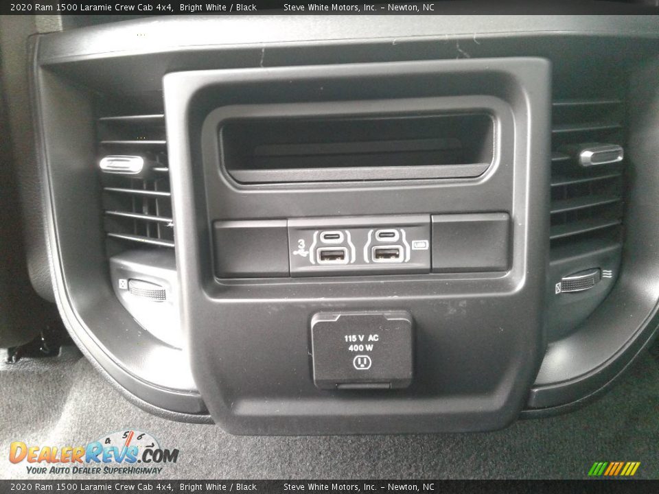 2020 Ram 1500 Laramie Crew Cab 4x4 Bright White / Black Photo #24