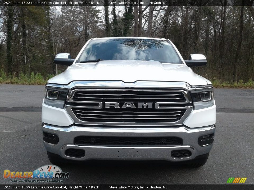 2020 Ram 1500 Laramie Crew Cab 4x4 Bright White / Black Photo #34