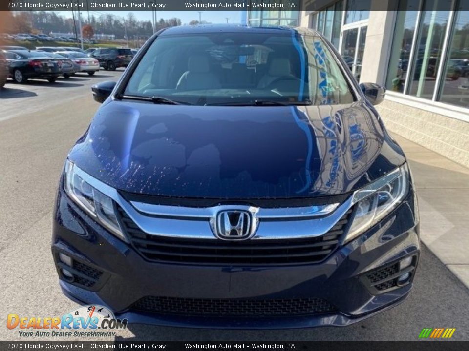 2020 Honda Odyssey EX-L Obsidian Blue Pearl / Gray Photo #3