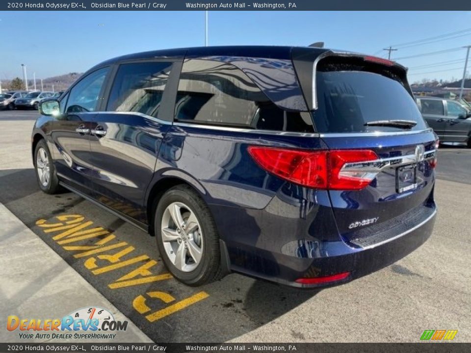 2020 Honda Odyssey EX-L Obsidian Blue Pearl / Gray Photo #5