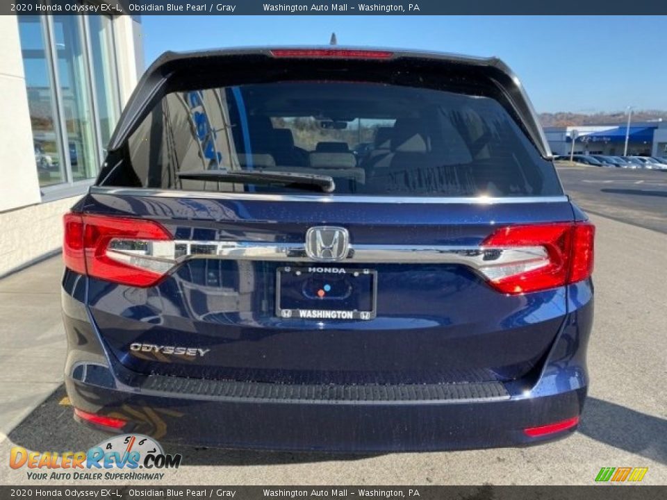 2020 Honda Odyssey EX-L Obsidian Blue Pearl / Gray Photo #6