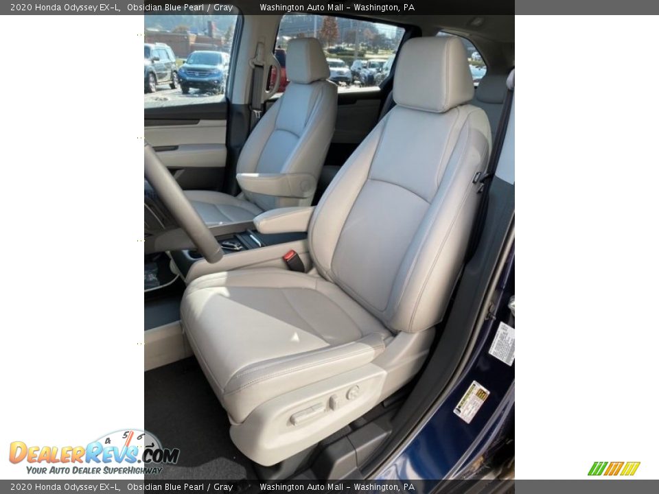 2020 Honda Odyssey EX-L Obsidian Blue Pearl / Gray Photo #11