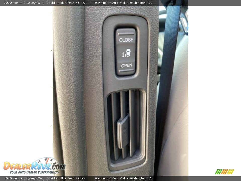 2020 Honda Odyssey EX-L Obsidian Blue Pearl / Gray Photo #14