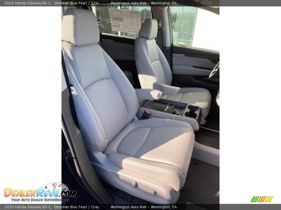 2020 Honda Odyssey EX-L Obsidian Blue Pearl / Gray Photo #27