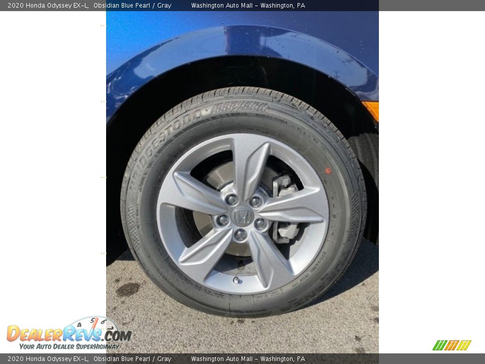 2020 Honda Odyssey EX-L Obsidian Blue Pearl / Gray Photo #30