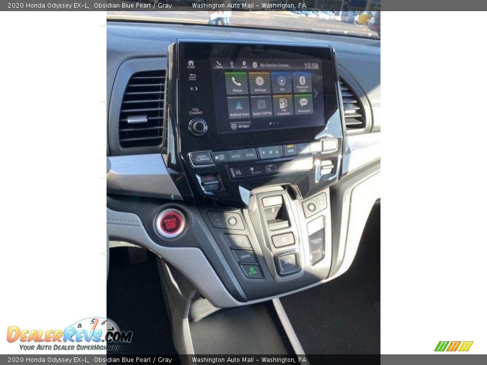 2020 Honda Odyssey EX-L Obsidian Blue Pearl / Gray Photo #32