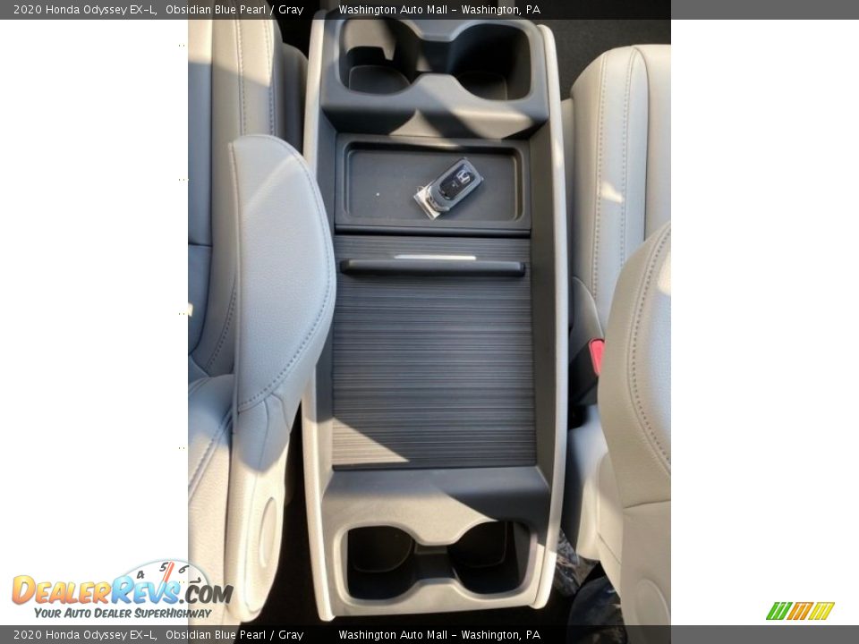 2020 Honda Odyssey EX-L Obsidian Blue Pearl / Gray Photo #34