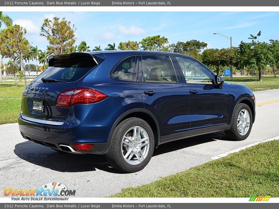 2012 Porsche Cayenne Dark Blue Metallic / Luxor Beige Photo #3