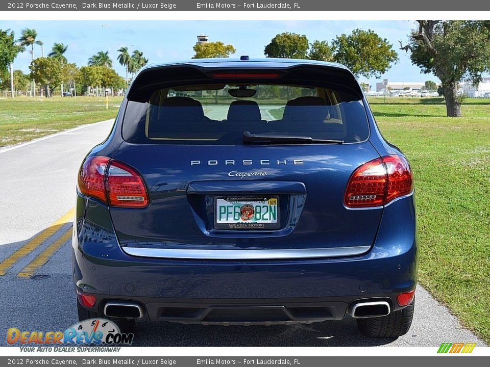 2012 Porsche Cayenne Dark Blue Metallic / Luxor Beige Photo #4