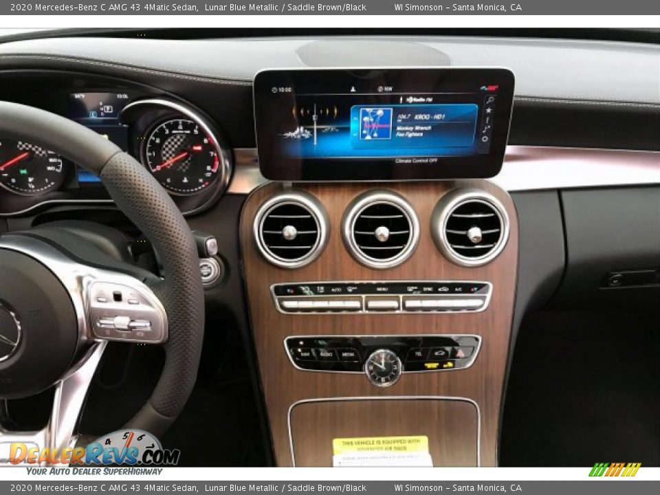 2020 Mercedes-Benz C AMG 43 4Matic Sedan Lunar Blue Metallic / Saddle Brown/Black Photo #5