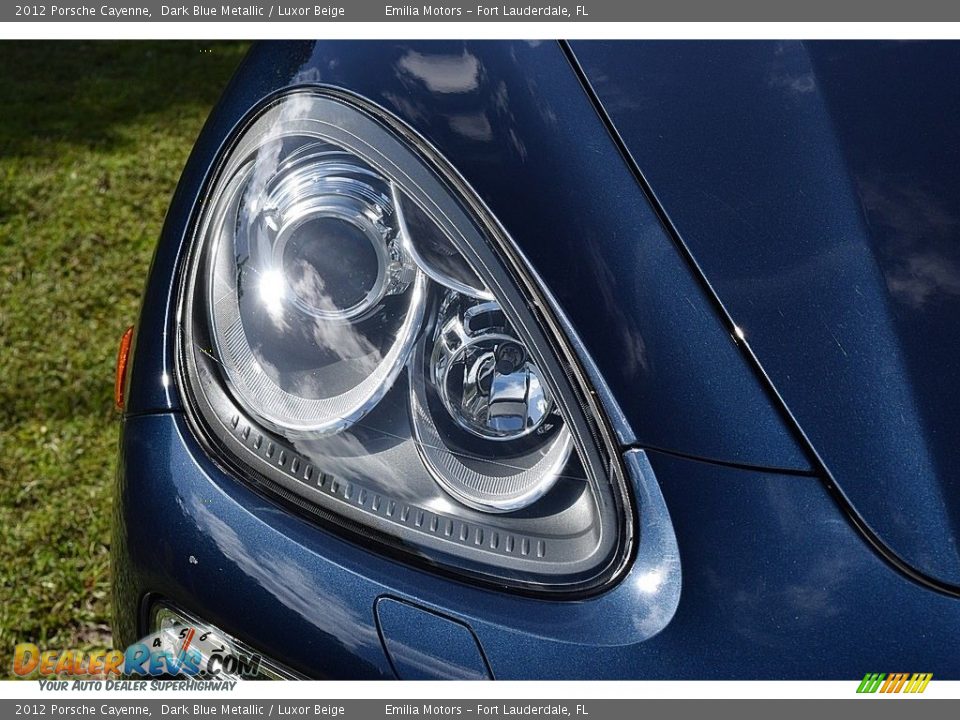 2012 Porsche Cayenne Dark Blue Metallic / Luxor Beige Photo #9