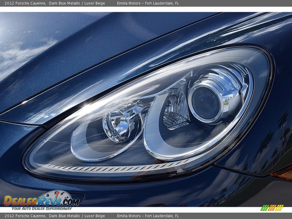2012 Porsche Cayenne Dark Blue Metallic / Luxor Beige Photo #10