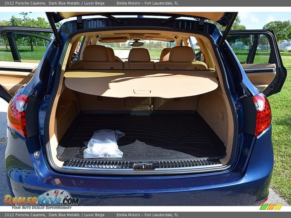 2012 Porsche Cayenne Dark Blue Metallic / Luxor Beige Photo #12