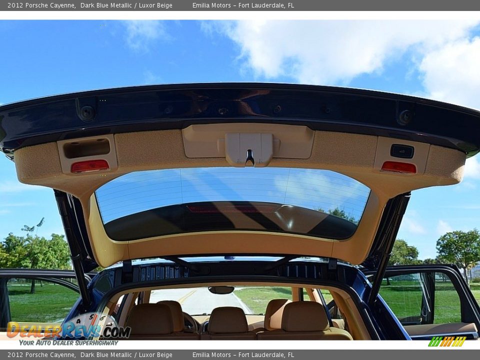 2012 Porsche Cayenne Dark Blue Metallic / Luxor Beige Photo #13