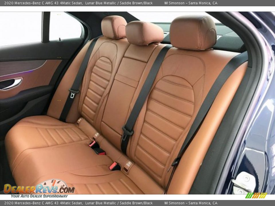 2020 Mercedes-Benz C AMG 43 4Matic Sedan Lunar Blue Metallic / Saddle Brown/Black Photo #15