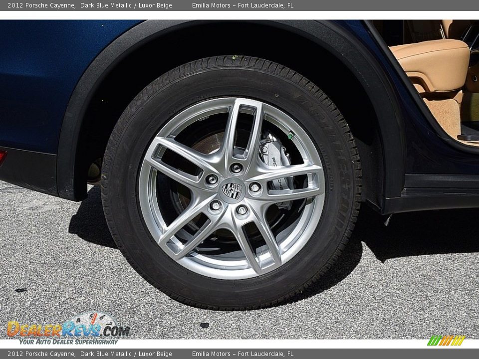 2012 Porsche Cayenne Dark Blue Metallic / Luxor Beige Photo #16