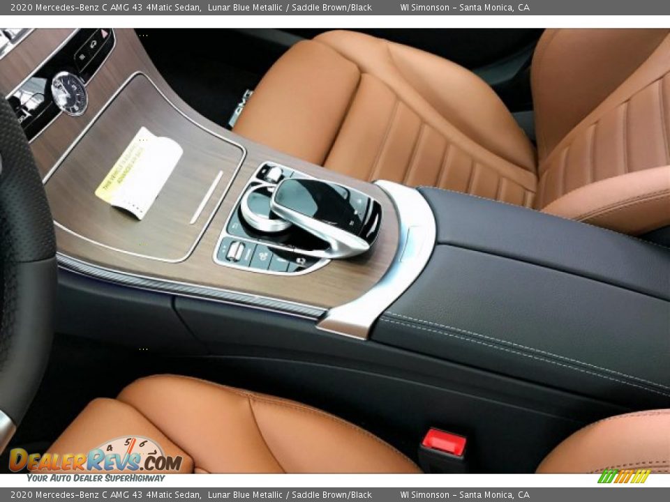 2020 Mercedes-Benz C AMG 43 4Matic Sedan Lunar Blue Metallic / Saddle Brown/Black Photo #23