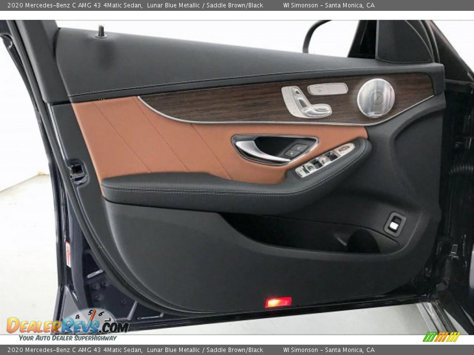 2020 Mercedes-Benz C AMG 43 4Matic Sedan Lunar Blue Metallic / Saddle Brown/Black Photo #25